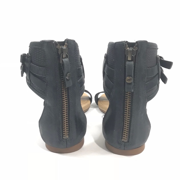 UGG Ankle Wrap Gladiator Open Toe Flat Sandals - Picture 7 of 8